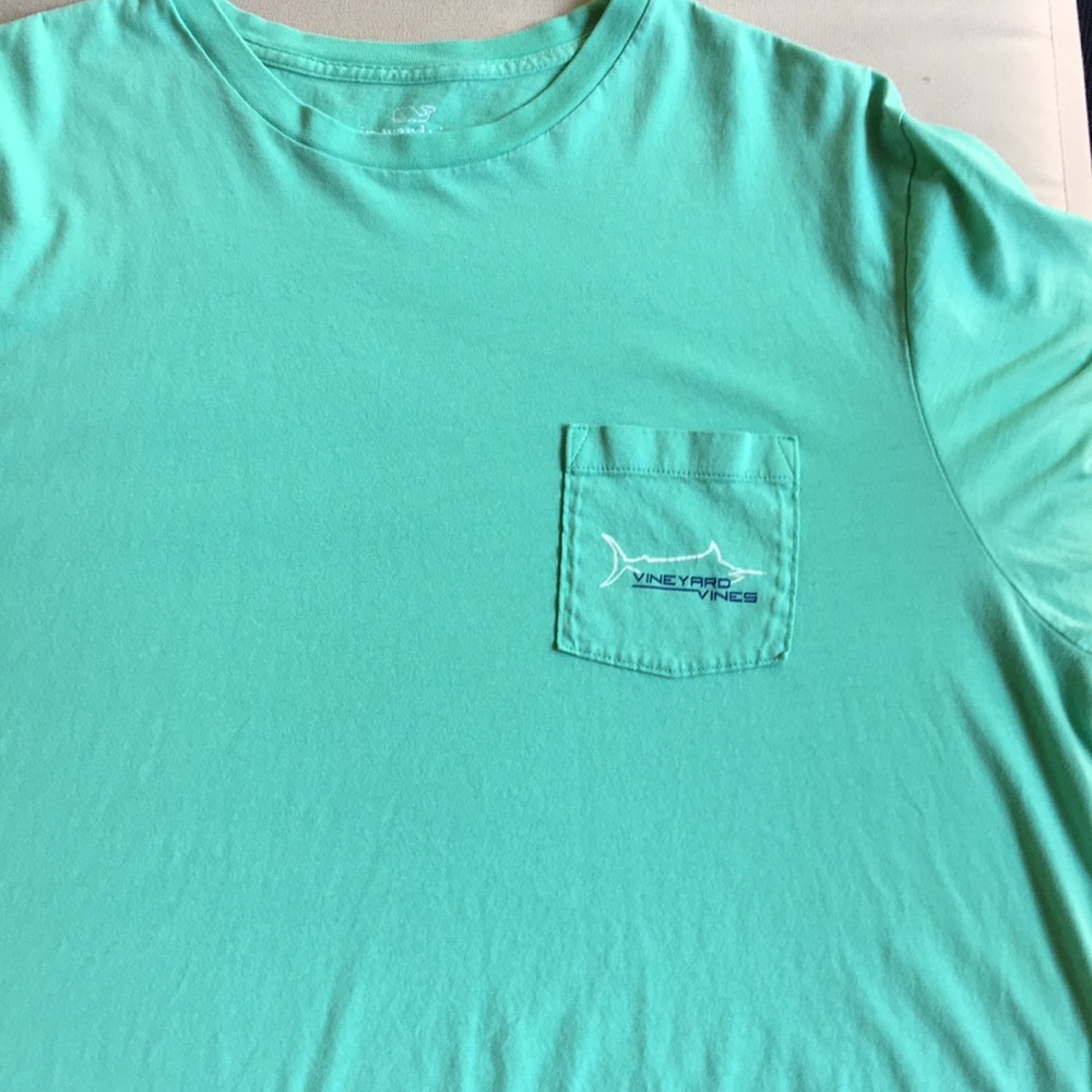 Vineyard Vines Green Pocket T-Shirt